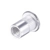 sourcing map M6 Rivet Nuts Aluminium Alloy Knurled Flat Head