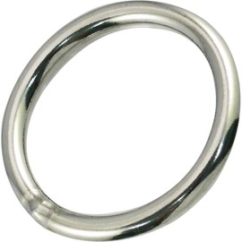 Himejiya Stainless Steel Round Ring (Inner Diameter: 2.0 inches (50 mm)) R-8x50