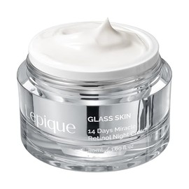 Lepique Crema de noche de retinol de 1.69 onzas – Crema reparadora coreana premium para cara y cuello – colágeno, centella, ácido hialurónico – antienvejecimiento, acné, hidratante, crema facial, hidratante, reafirmante