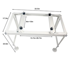 Mini Split Stand Ground Mounting Bracket Pad for 9,000-36,000BTU AC/Heating System/Ductless Air Conditioner,Anti-Vibration Heavy-Duty Vibration Absorber Condenser Adjustable Base 770LBS Load Capacity