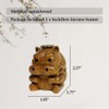 OLizee® Wooden Backflow Incense Burner Backflow Incense Holder Incense Cone