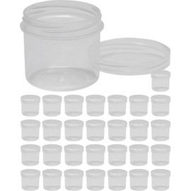 30 ointment containers, highly transparent, cream containers, ointment jar, 25 ml flat, made in Germany