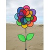 In the Breeze 2797 Triple Wheel Colorful Wind Spinner, 19"