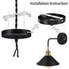 TOP-VIGOR 2Sets Light Fixture Ceiling Bracket, 150x18x16mm Ceiling Light Plate