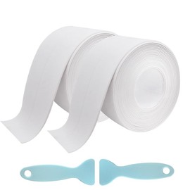 White Waterproof Caulk Tape ‚Äì 1.5" x 10.5Ft Self-Adhesive Sealing Tape for Bathroom, Kitchen Sink, Toilet, and Tub Edges:_3