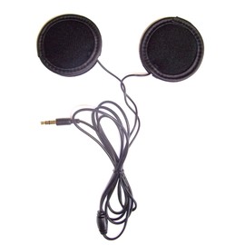 KOKKIA H10 (Black Cables) : Sports/Motorcycle Helmet Earphones (Stereo) for Helmet Users. Attach to Music/Audio Devices with 3.5mm Audio Jack.