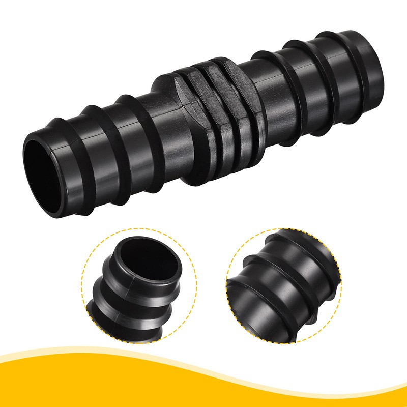 sourcing map Plastic Irrigation Hose Connector 24.5 mm with Barb