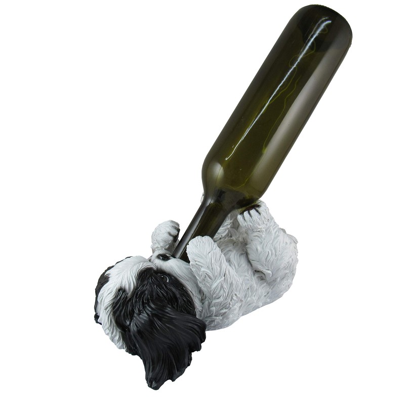 DWK "Bark N' Brew Shih Tzu Decorative Table Top Wine