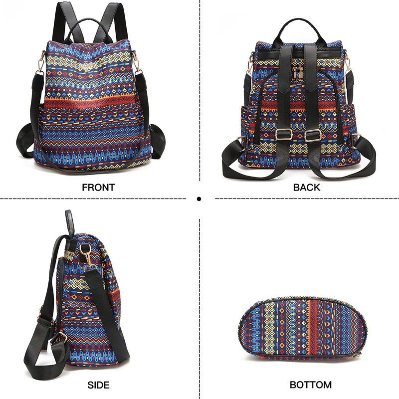 shepretty Women's Backpack Anti-Theft Shoulder Bag Multifunctional School Bags, 8864-m266-c,