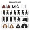 INMOZATA 102PCS Multi Tool Blade Oscillating Multi Tool Accessories