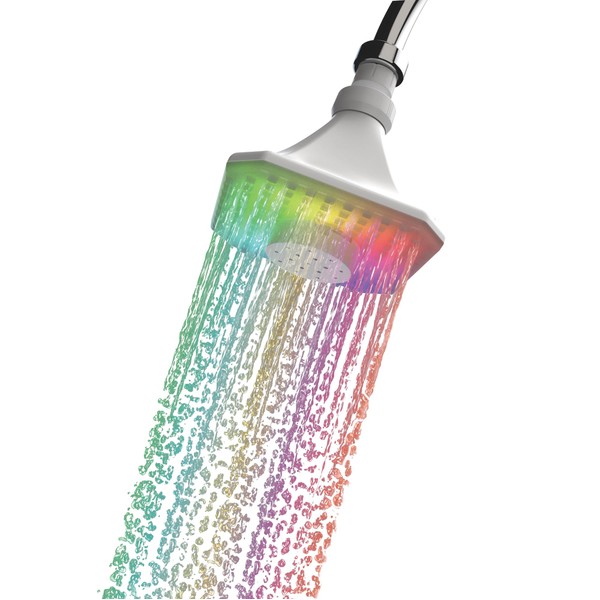 Bluetooth shower speaker waterproof with lights- color changing showerhead- shower