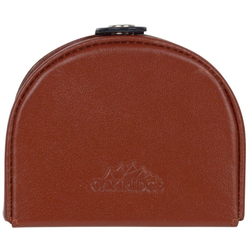 Oakridge Leather Mens Two Tone Coin Tray - Cognac/Black