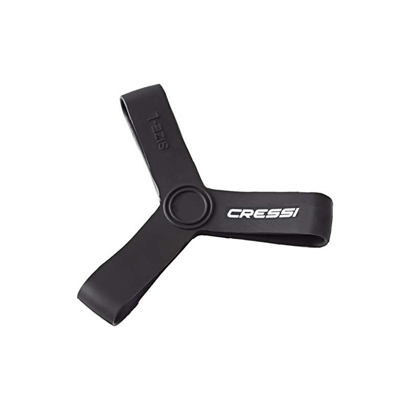 Cressi - Aletas de Goma (tamaño pequeño), Color Negro