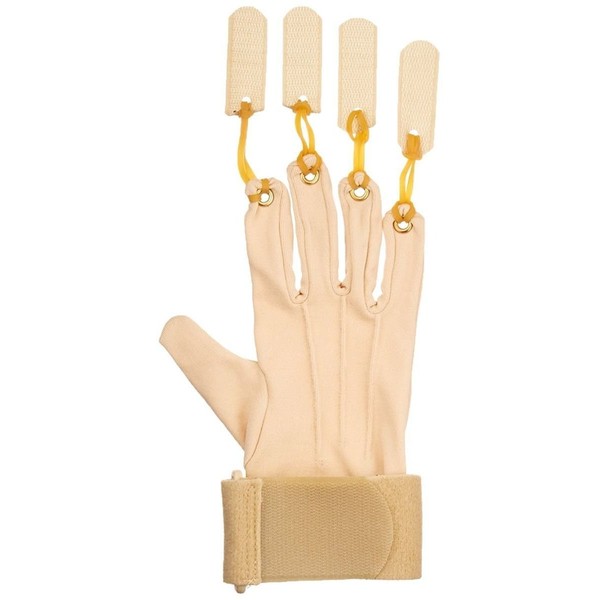 Sammons Preston Deluxe Traction Exercise Glove with Thumb, Hand and Finger Strengthening Glove for Finger & Thumb Extension, Hand Exerciser for Therapy, Recovery, & Rehabilitation, Large/X-Large, Left