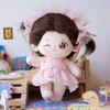 CALEMBOU Plush Doll, 20cm Cute Cotton Dolls with Skeleton, Anime