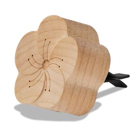 Wood Flower Essential Oil Diffuser, Car Air Freshener Vent Clip Aromatherapy Diffuser, Car Diffusers for Essential Oils, Car Diffuser Clip for Car Office Bedroom (Light-1 Pack)