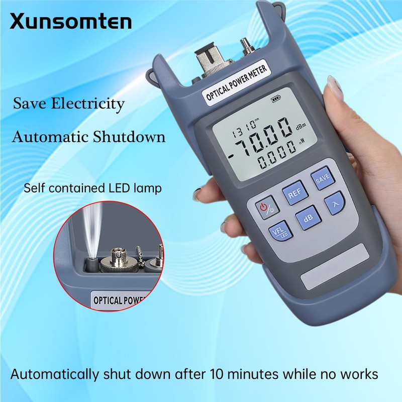 Xunsomten - Fiber Optic Tester 3 in 1 Function Optical