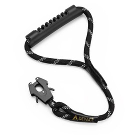 DEYACE Short Dog Leash, Heavy Duty Frog Clip Traffic Leash for Dogs, 1.25FT Training Leash with Comfortable Handle