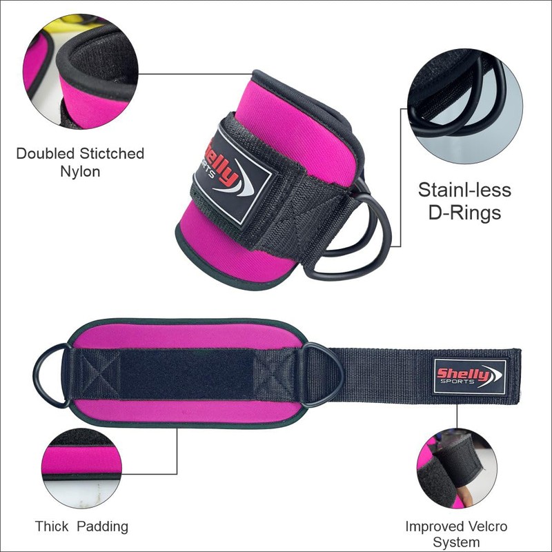 Shelly Ankle Straps for Cable Machines Leg Extensions Hip Abductors