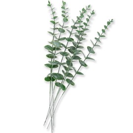 Sivya 6Pcs Artificial Eucalyptus Stems Faux Eucalyptus Stems, Artificial Eucalyptus Leaves for Vase Wedding Bouquet Centerpiece Home Decor