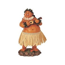 KC Hawaii Leilani Dashboard Hula Doll Local Boy with Ukulele 7 inches
