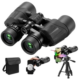 8-24×40 HD Zoom Binoculars for Adults with Upgraded Phone Adapter, Tripod and Tripod Adapter,Clear Low Light Vision at Night Waterproof High Powered Binocular for Bird Watching Travel
