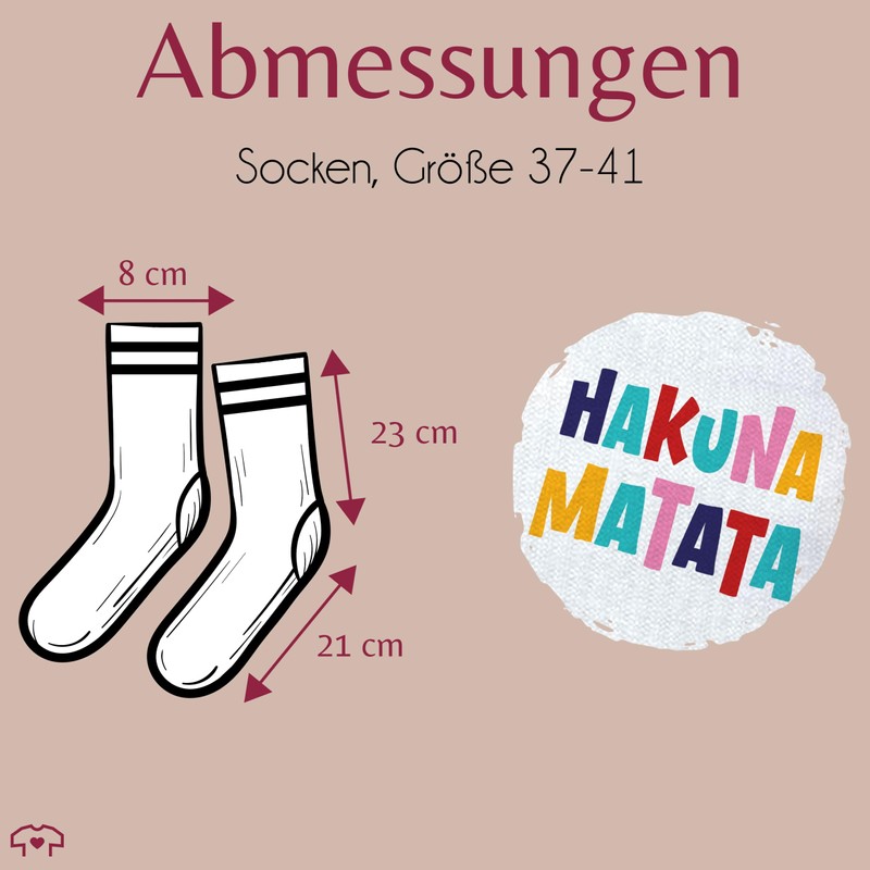 Shirtracer - Statement - Socks Hakuna Matata Tennis Socks Everything