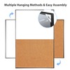 ARCOBIS Cork Board White Board Combo, 36 x 24 Inch