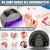 MULEVIP UV Lamp for Gel Nails 180 W UV Lamp
