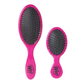Wet Brush Detangling Hair Brush Set, Original Detangler & Squirt Combo, Pink - Ultra-Soft IntelliFlex Bristles, Glide Through Tangles With Ease For All Hair Types - Pain-Free For Women, Men