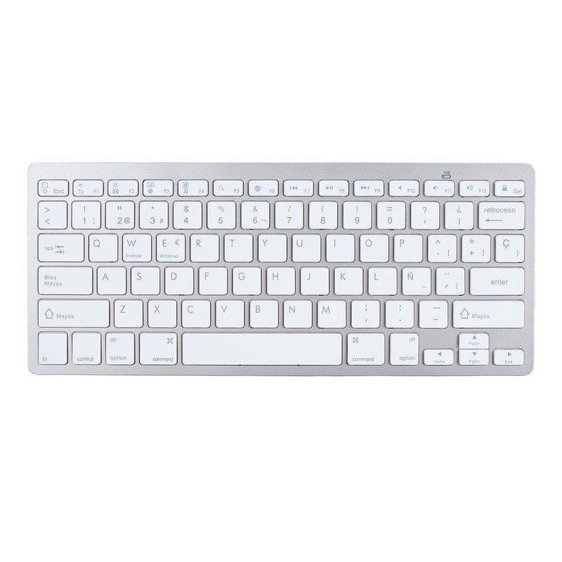 Wireless Bluetooth Keyboard Portable Compact Ultra Thin Bilingual Universal for