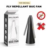 Belfans FlyRepellent Fan for Tables – AA Battery/USB Powered, Soundless