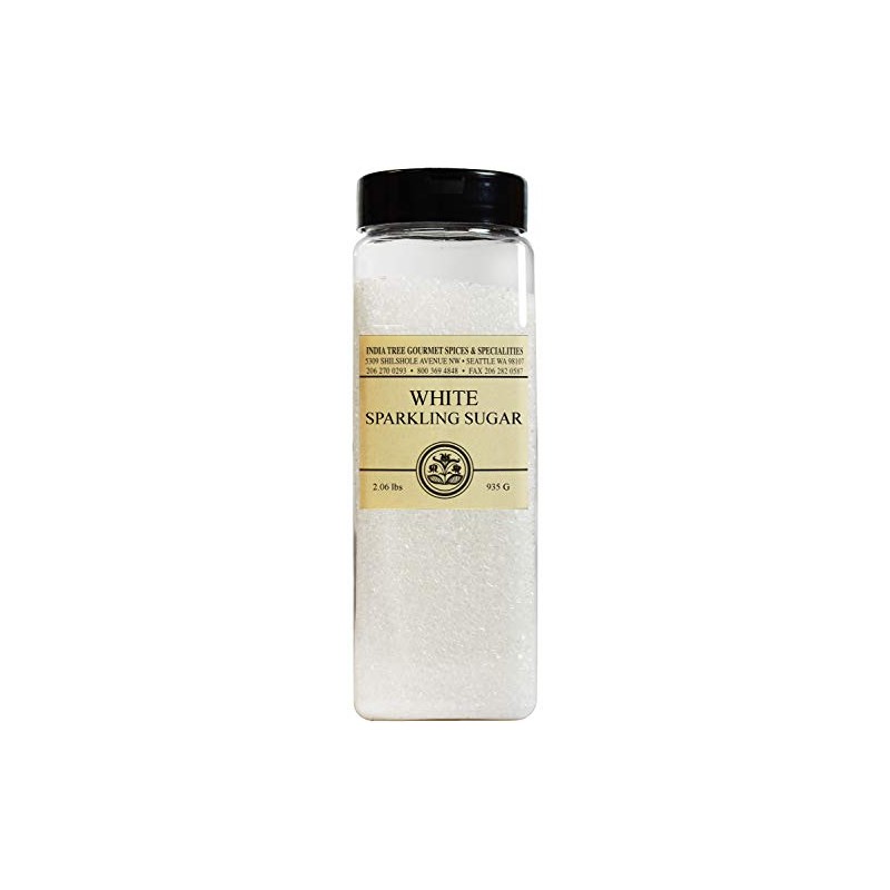 India Tree White Sparkling Sugar, 33 oz