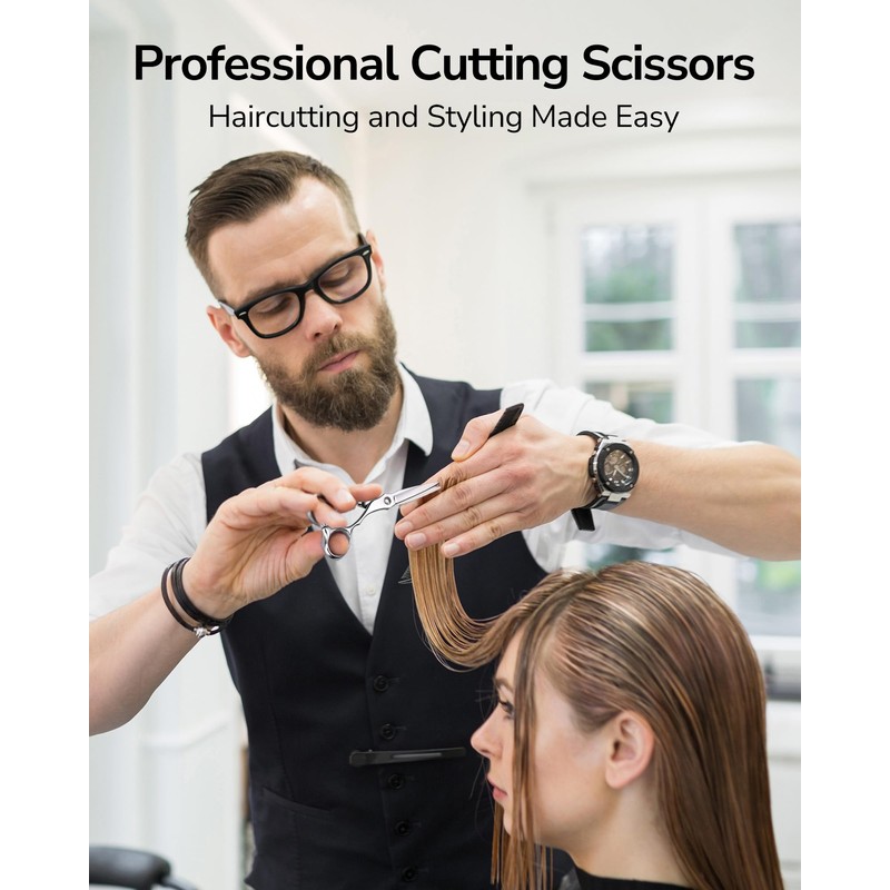 ULG Hair Cutting Shears & Thinning Scissors Kit, Japanese 440C