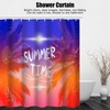 Shower Curtain Waterproof Thick Polyester PunchFree Curtain with Hook for
