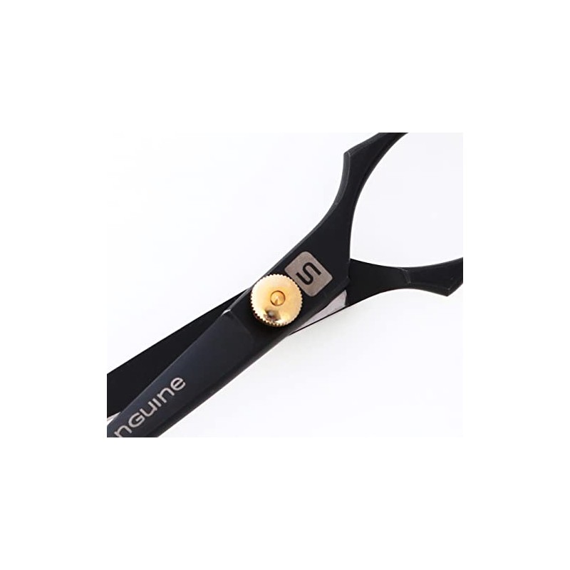 Professional Moustache Grooming Scissors, Extremely Sharp – Black, 14 cm, with Case