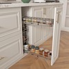 Sikarou 4-Tier 8" W x 21" D Narrow Pull Out