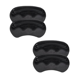uvbws 2Paris Black Anti-Skid Heel Grip, Gel Heel Lining and pad, self-Adhesive Heel pad, Male and Female Heel Blister Protector, Suitable for Loose Shoes to Prevent Heel Pain, blistering and Friction