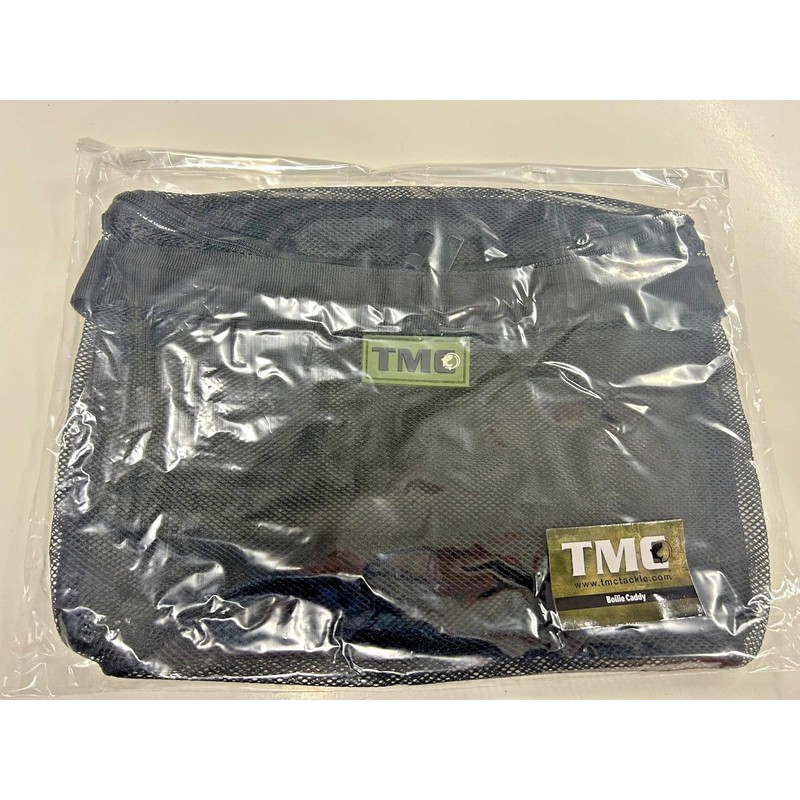 TMC Boilie Caddy Bait Bag, Black Mesh, Adjustable Strap, Carp