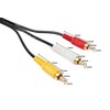 System-S RCA 3 RCA Cable 10m Male to Male Stereo
