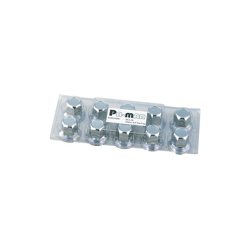 pa-man Nut Cap, Nut Cover, 1.3 inches (32 mm), Stainless