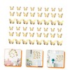 Gadpiparty 48pcs Hollow Butterflies Wall Decals Gold Butterflies Ornament for