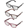 Betsey Johnson VMP2035 Black Rose 3-Pack Assorted +2.00, assorted colours