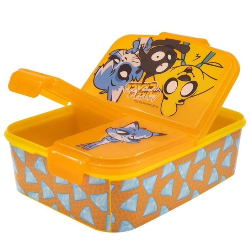 OM SUPPLIES Mikecrack Reusable Sandwich Lunch Box 3 Multi Compartment