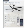 Fanbulous 64 Inch Ceiling Fans with Lights and Remote,Smart Ceiling