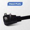 Zorky 3 Ft Heavy Duty Appliance Extension Cord, 14 Gauge