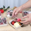 ROSPAKTEK 60Pack Bakery Boxes 4x4x2.5 Inches with Clear Lids –