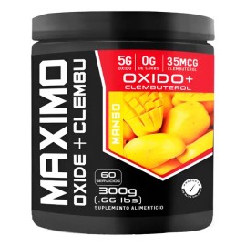 Óxido  Clembu Pre Entreno Maximo Protein 60 Servs 300g                                                                                                