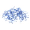 100pcs Blue Birds Paper Clips Creatively Cute Plated Metal Bookmark