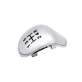 SHLPDFM 5 Speed Gear Knob for Ball Shift Cap Gear Knob Cover for Ford Fiesta Focus (Silver)